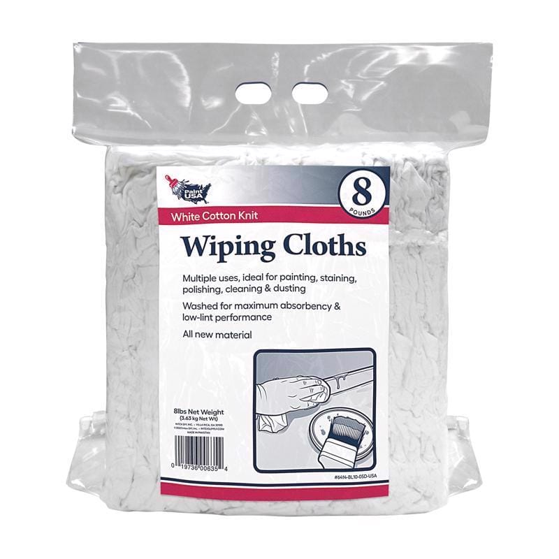 Paint Usa 6414BL1005DUSA Cotton Knit Wiping Rags 8 lb 1 pk