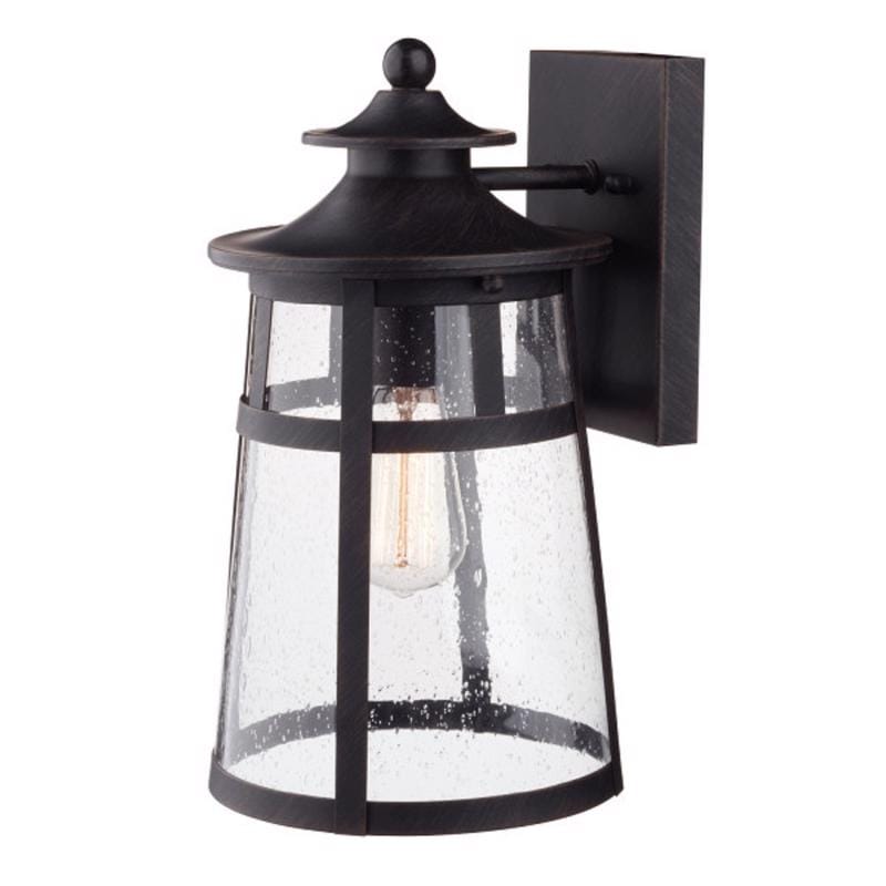 Globe Electric 43574 Vintage 1-Light Natural Bronze Ezekiel Wall Sconce