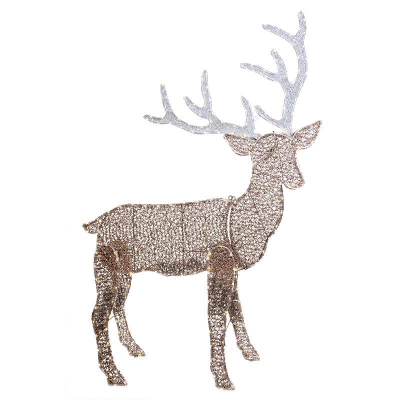 Celebrations 48DRRGBA LED Warm White Deer Silhouette 48 in. Yard Decor