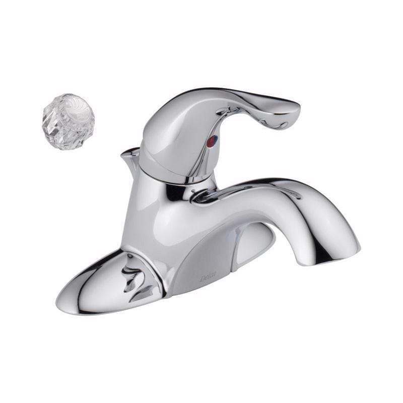 Delta 521-PPU-ECO-DST Classic Chrome Traditional Centerset Bathroom Sink Faucet 4 in.