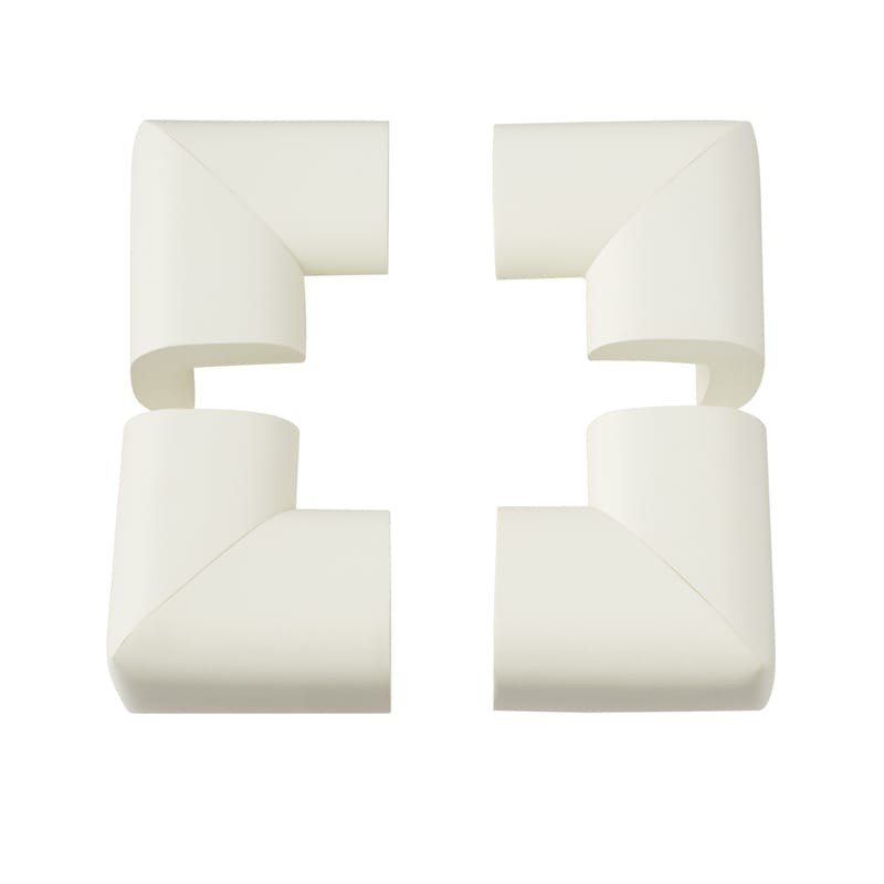 North States 6163 Toddleroo White Foam Corner Cushions 4 pk
