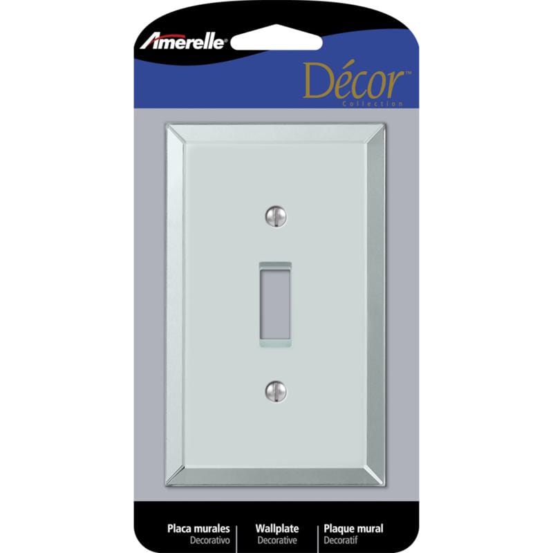 Amerelle 66T Mirror Clear 1 gang Acrylic Toggle Wall Plate 1 pk