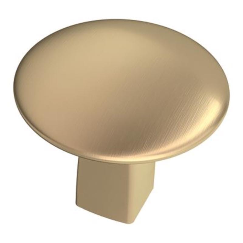Amerock BP55362BBZ Riva Round Cabinet Knob 1.25 in. D Golden Champagne 1 pk
