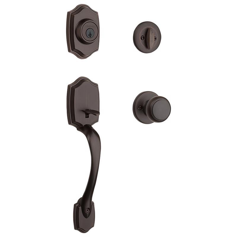 Kwikset 96870-100 SmartKey Belleview Venetian Bronze Handleset