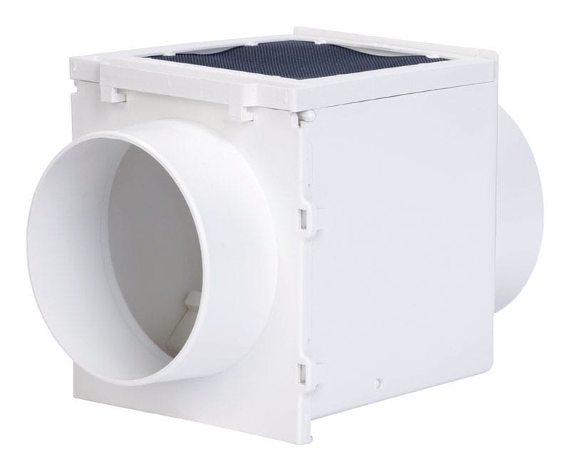 Deflect-O EX12 Jordan 5.88 in. L X 4 in. D White Plastic Heat Diverter