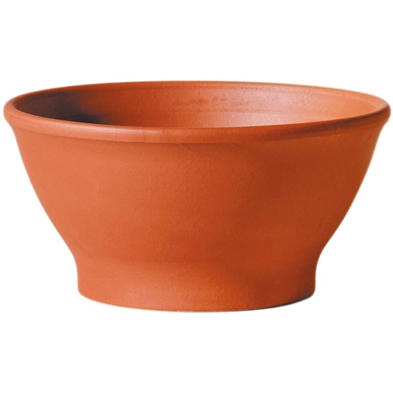 Deroma 1Z270PZZ 4.89 in. H X 10.7 in. W X 10.7 in. D X 10.7 in. D Clay Low Bowl Planter Terracotta