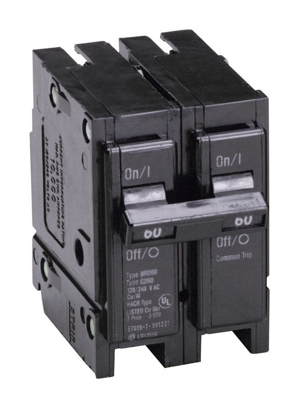 Eaton BR260 60 amps Plug In 2-Pole Circuit Breaker
