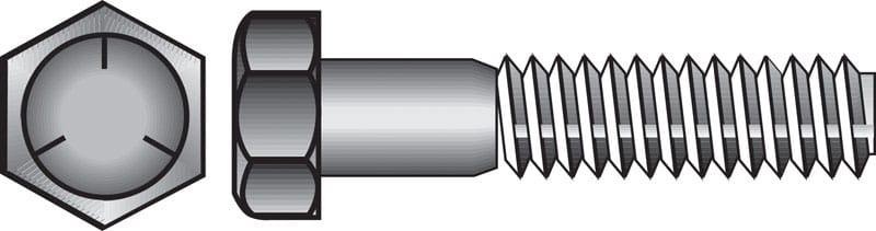 Hillman 200048 1/4 in. D X 4-1/2 in. L Heat Treated Zinc Steel Hex Head Cap Screw 100 pk