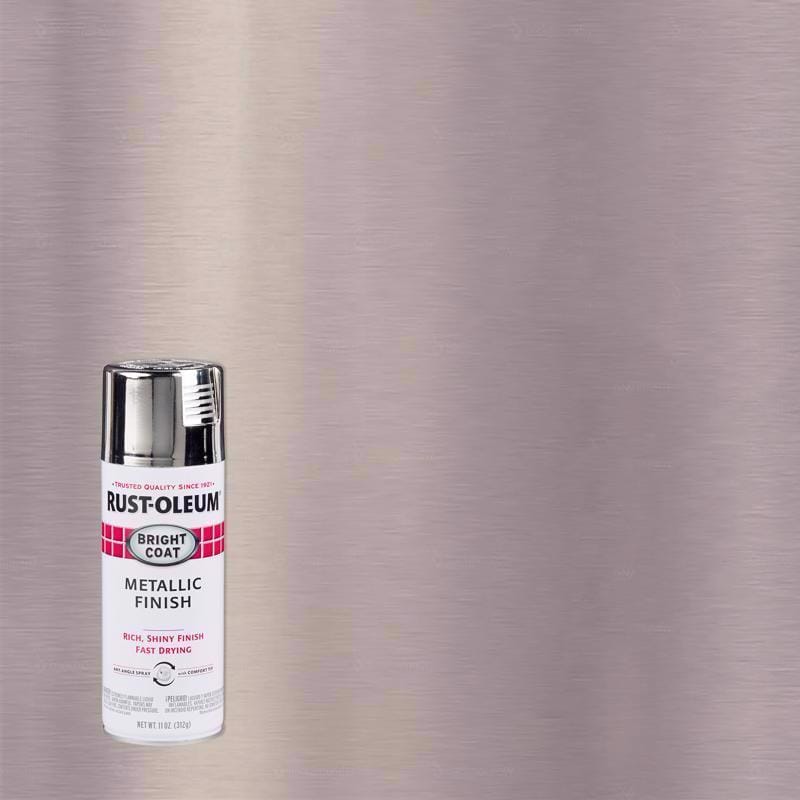 Rust-Oleum 7718830 Stops Rust Gloss Chrome Bright Coat Metallic Spray 11 oz