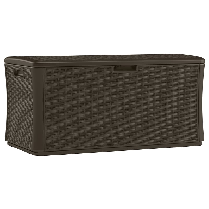 Suncast BMDB134004 55 in. W X 29 in. D Brown Plastic Deck Box 134 gal