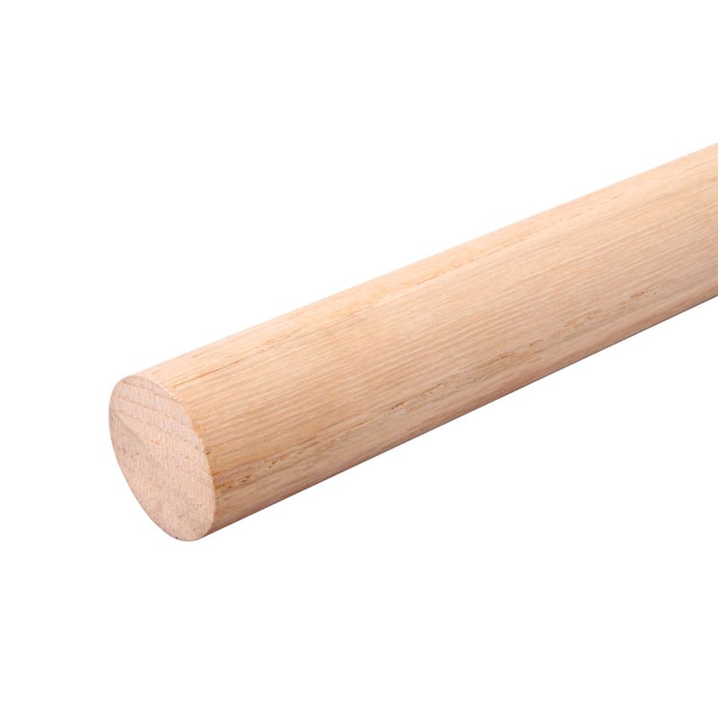 Knape & Vogt 0015-6OK Closet-Pro 72 in. L X 1-5/16 in. D Wood Closet Rod