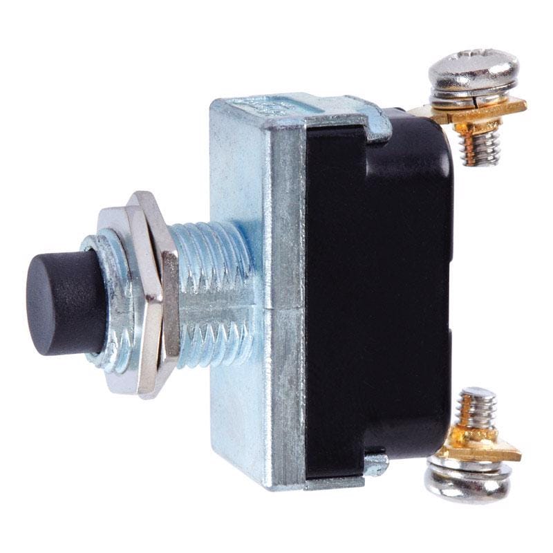 Jandorf 61123 16 amps Single Pole Push Button Power Tool Switch Black/Silver 1 pk