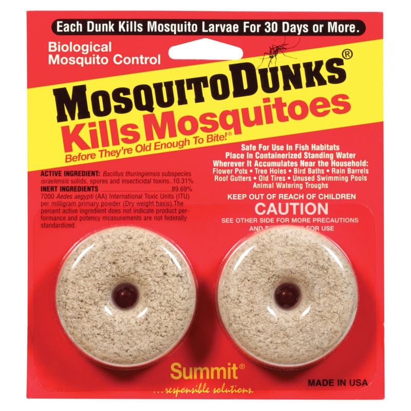 Summit 102-12 Mosquito Dunks Organic Insect Repellent Solid For Mosquitoes 2 ct
