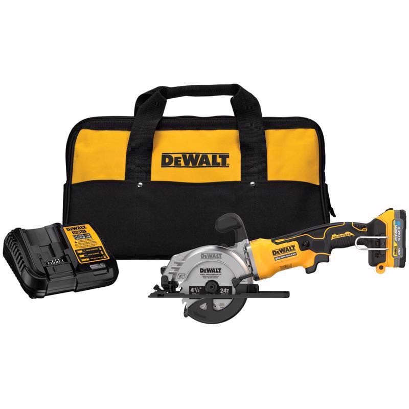 Dewalt DCS571E1 20V MAX ATOMIC w/ POWERSTACK 4-1/2 in. Cordless Brushless Circular Saw Kit (Battery & Charger