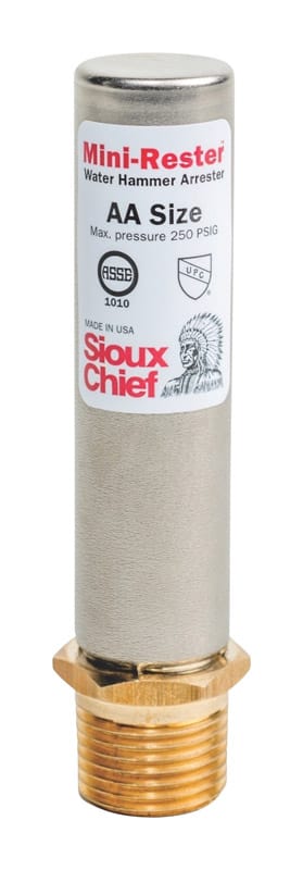 Sioux Chief 660-G2 MiniRester 1/2 in. MIP in. X 1/2 in. D Closed in. Copper Water Hammer Arrester 1 pk