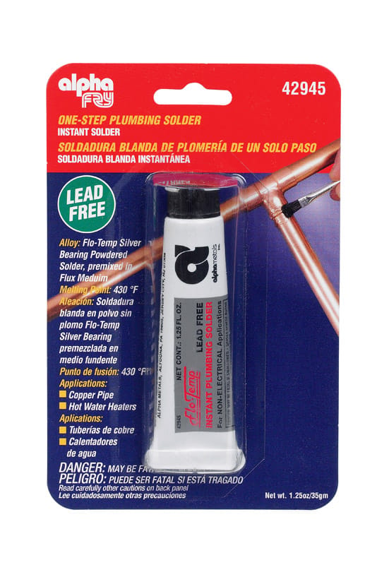 Alpha Metals 42945 Alpha Fry 1.3 oz Lead-Free Plumbing Solder Silver-Bearing Alloy 1 pc