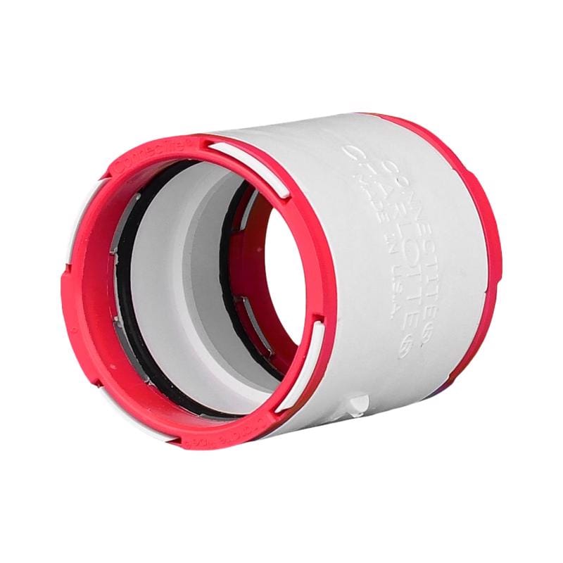 Charlotte Pipe CTT 00100 0800 ConnecTite Schedule 40 1-1/2 in. Hub X 1-1/2 in. D Hub PVC Coupling 1 pk