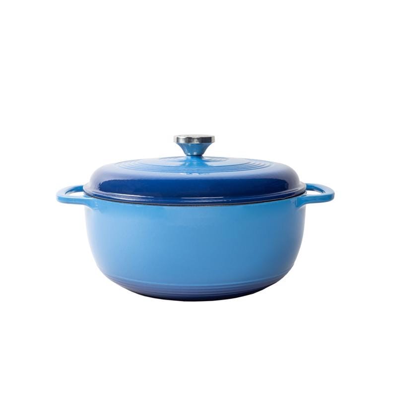 Lodge EC6D33 Logic Cast Iron Dutch Oven 10.5 in. 6 qt Blue