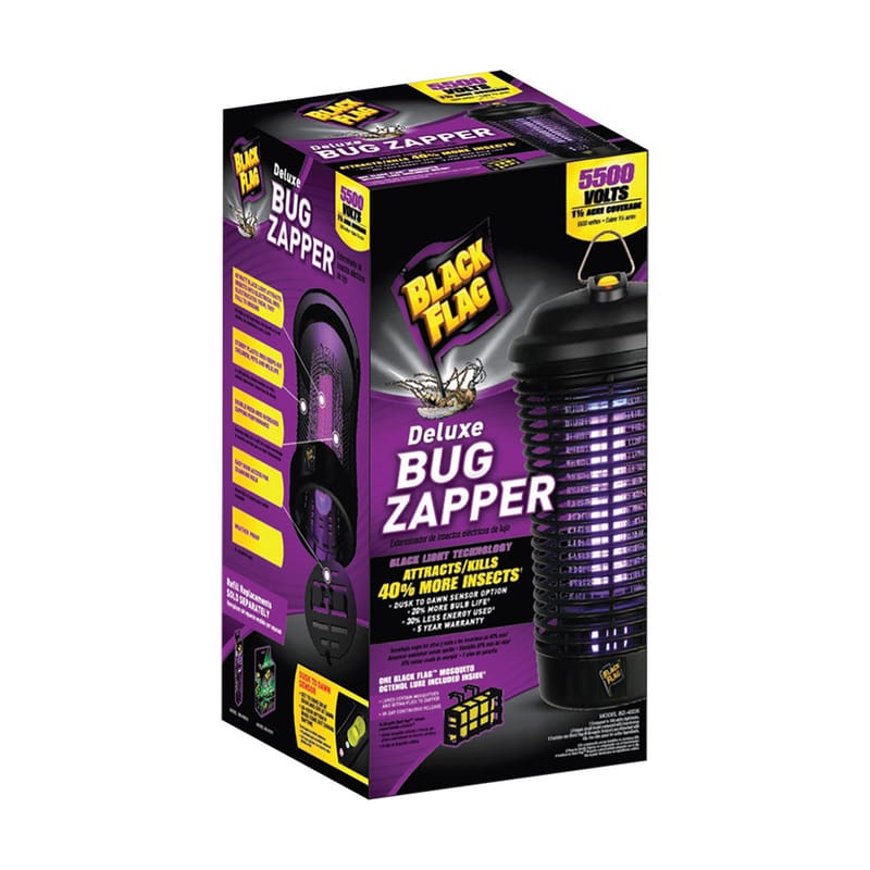 Black Flag 75001 Deluxe Outdoor Bug Zapper 1.5 acre 40 W