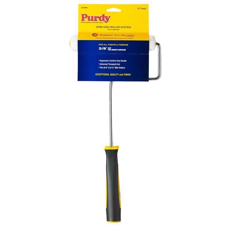 Purdy 14A765014 White Dove 6-1/2 in. W Mini Paint Roller Frame and Cover Threaded End