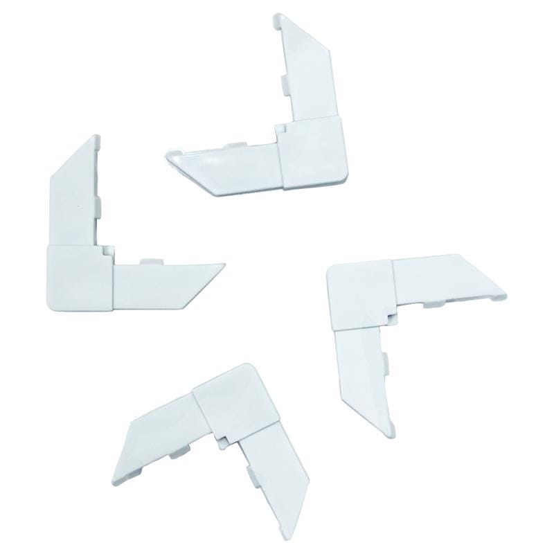 Phifer Wire 3047256 White Plastic 3 in. W X 6 in. L Screen Frame Corner 4 pk