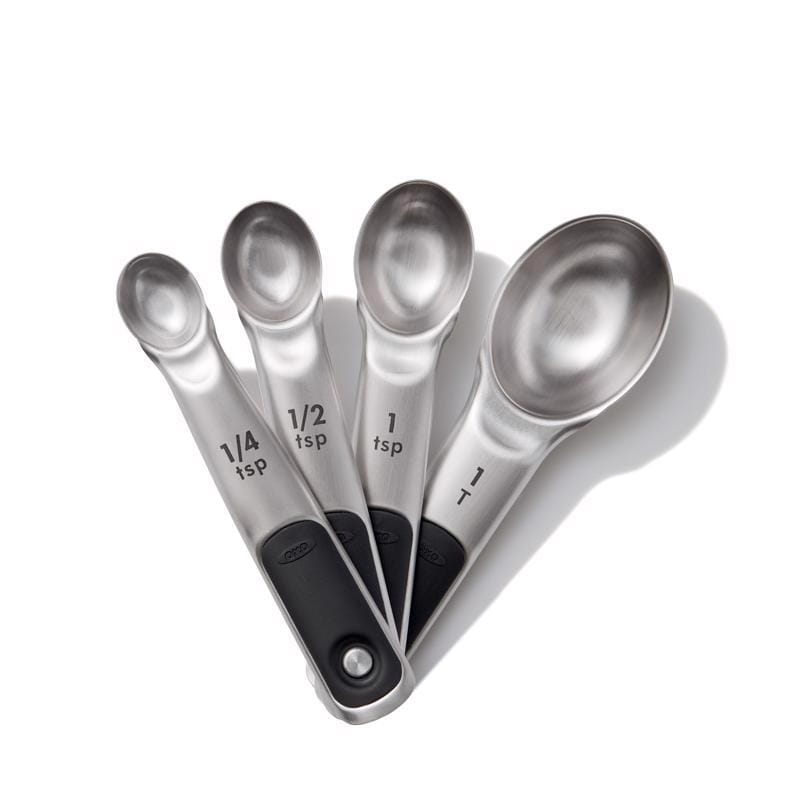 Oxo 11132100 Good Grips Stainless Steel Black/Silver Measuring Spoon Set