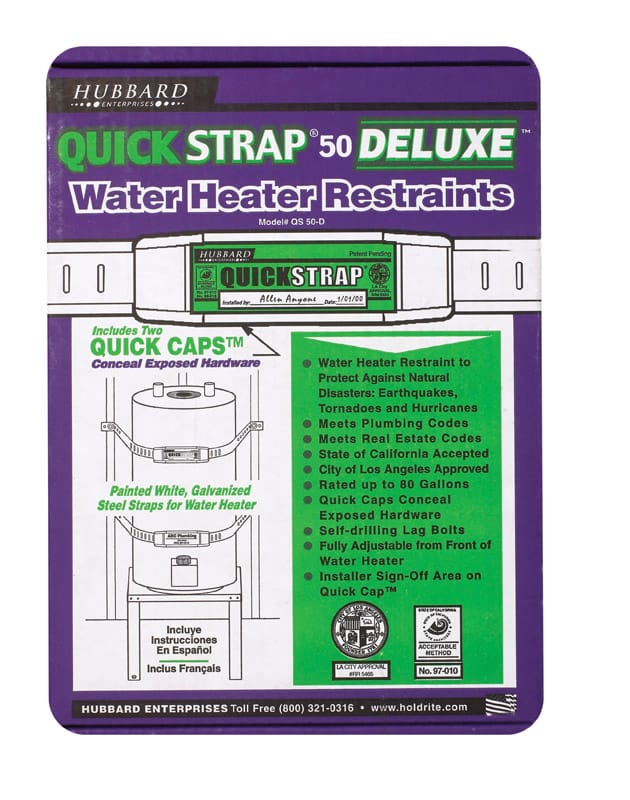 Sharkbite QS-50-D Deluxe Electric Water Heater Restraints
