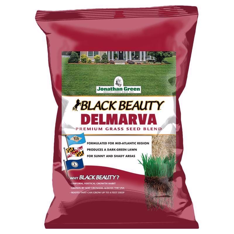 Jonathan Green 10392 Black Beauty Delmarva Mixed Sun or Shade Grass Seed 25 lb