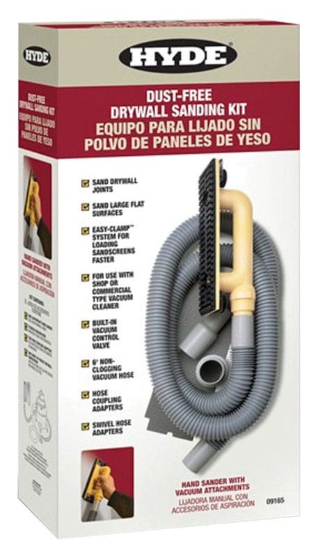 Hyde 09165 Plastic Drywall Vacuum Hand Sander 3.25 in. H X 8 in. W X 16.75 in. L