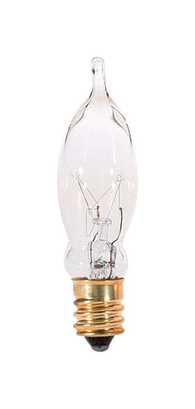 Satco S3241 7.5 W CAC Chandelier Incandescent Bulb E12 (Candelabra) Soft White 1 pk