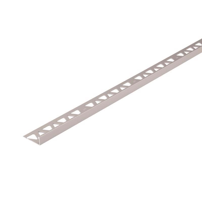 Prova 31351 0.44 in. H X 1.125 in. W X 96 in. L Satin Clear Aluminum Tile Edge