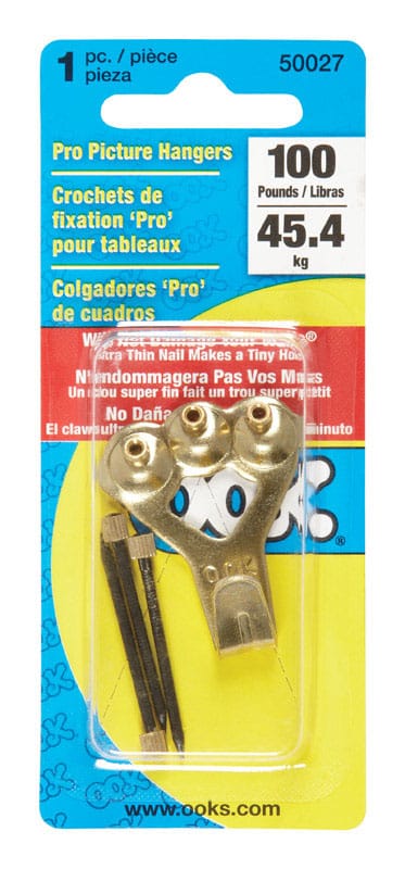 Hillman 50027 OOK Gold Professional Picture Hanger 100 lb 1 pk