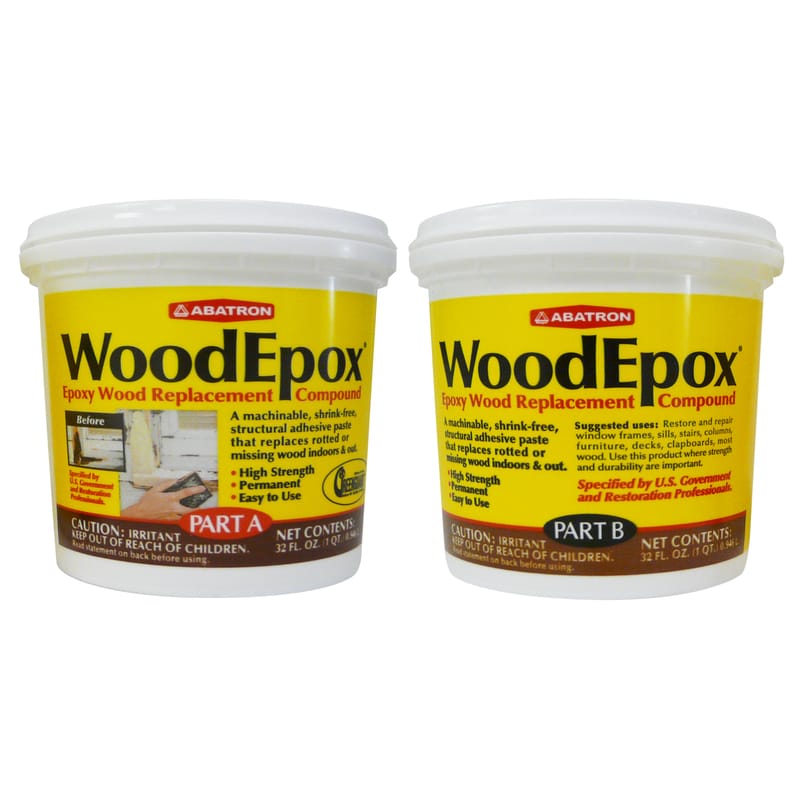 Abatron WE2QKR WoodEpox Beige Epoxy Wood Filler Kit 2 qt