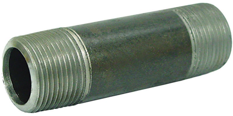 Anvil 8700136750 Beck 1/4 in. MPT Black Steel Close Nipple