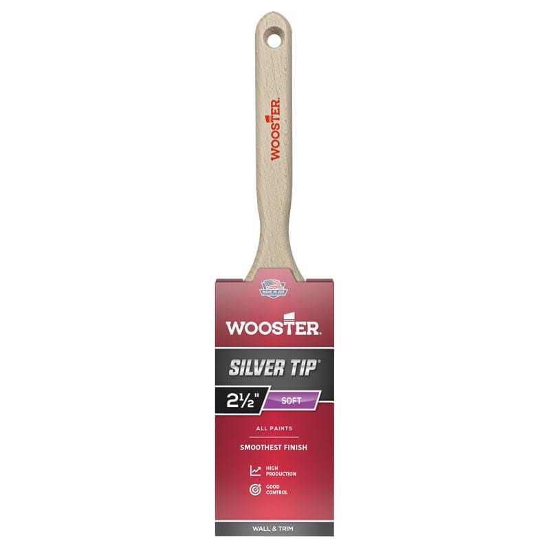 Wooster 5220-2 1/2 Silver Tip 2-1/2 in. Soft Flat Paint Brush