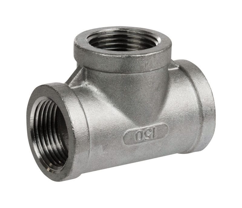 Smith-Cooper 4638102470 1-1/2 in. FPT X 1-1/2 in. D FPT 1-1/2 in. D FPT Stainless Steel Tee