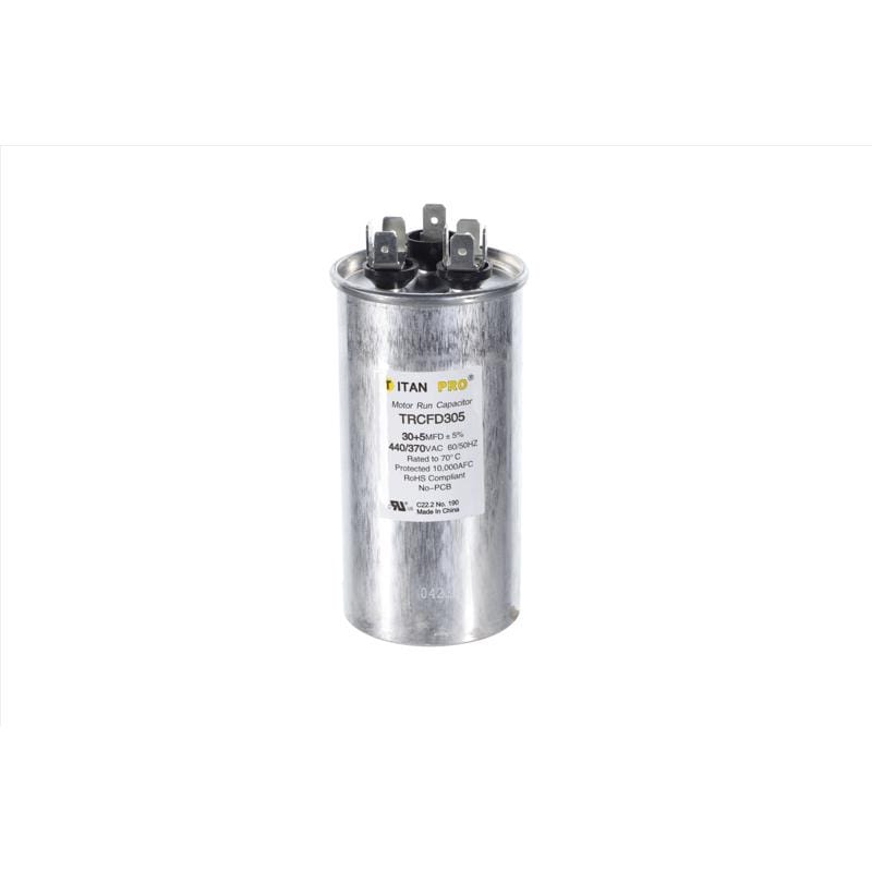Titan Pro TRCFD305 30+5 MFD 440 V Round Run Capacitor