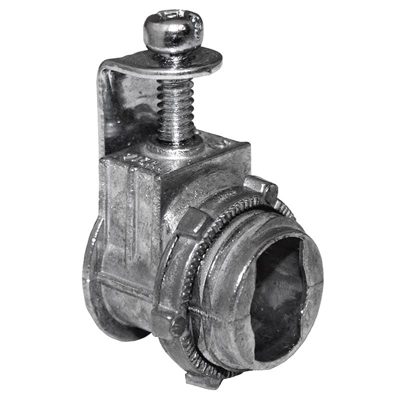 Sigma Engineered Solutions 44508 3/4 in. D Die-Cast Zinc Saddle Connector For AC, MC and NM 1 bag