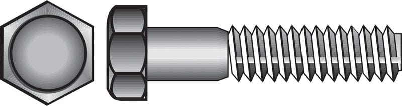 Hillman 190096 5/16 in. D X 1-1/2 in. L Zinc Plated Steel Hex Bolt 100 pk