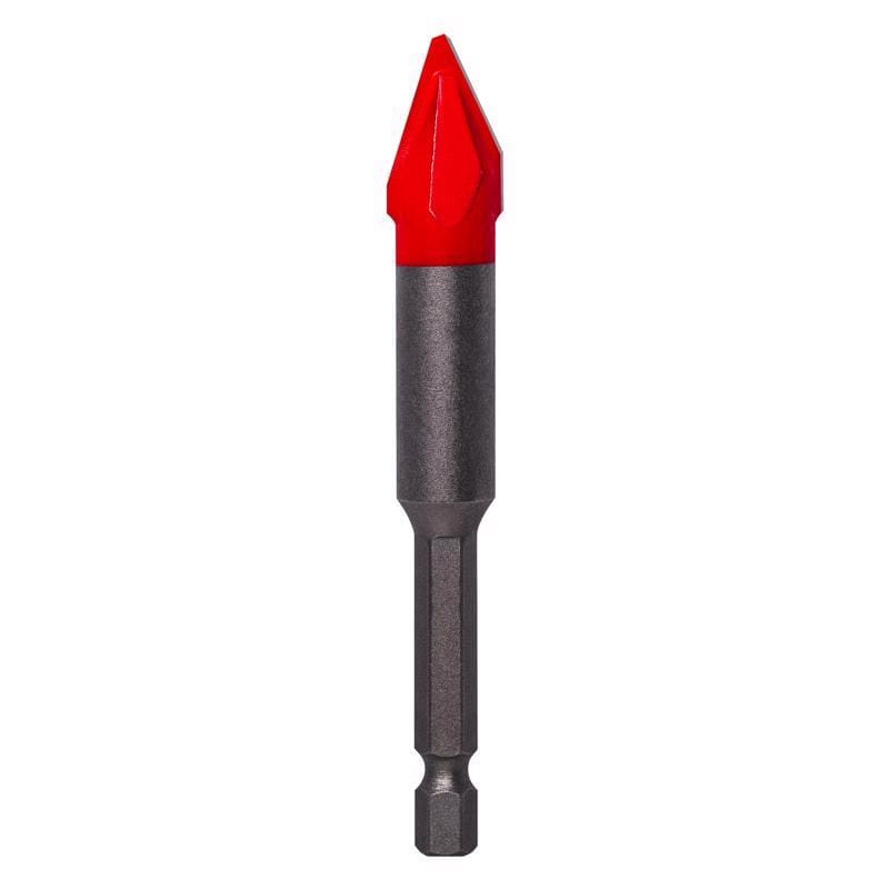 Diablo DMANSP1060 1/2 in. X 3-1/2 in. L Carbide Tipped Tile and Stone Drill Bit Hex Shank 1 pk