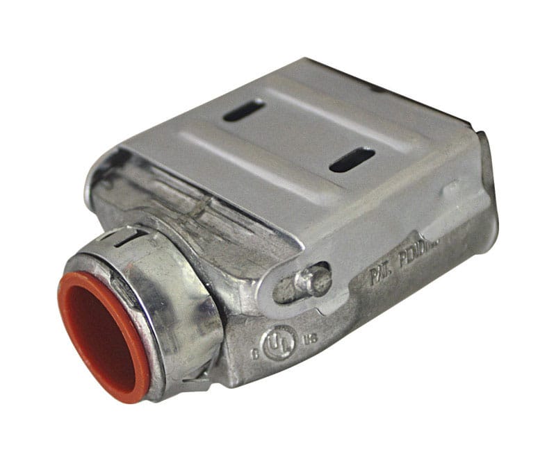 Sigma Engineered Solutions 49635 Double Snap Lock 3/8 in. D Die-Cast Zinc Duplex Connector For AC, MC and