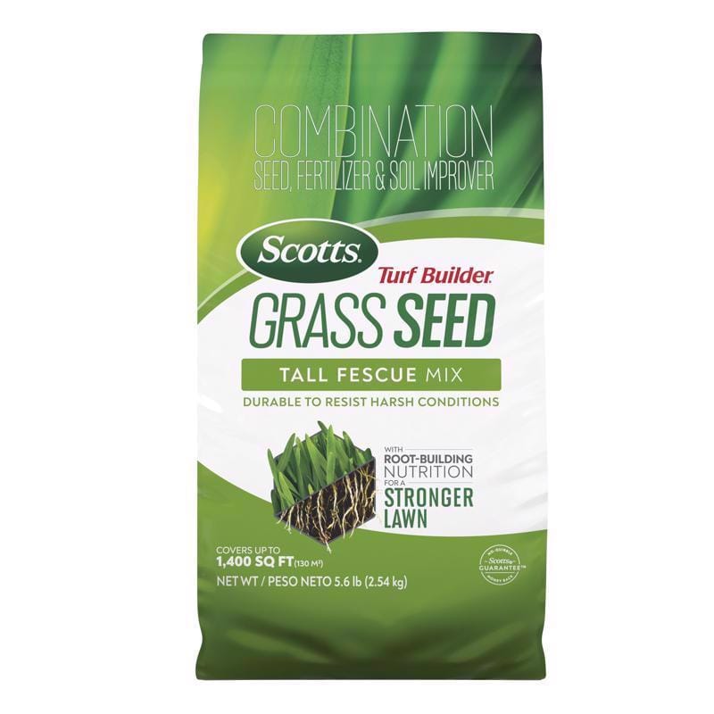 Scotts 18047F Turf Builder Tall Fescue Grass Sun or Shade Fertilizer/Seed/Soil Improver 5.6 lb