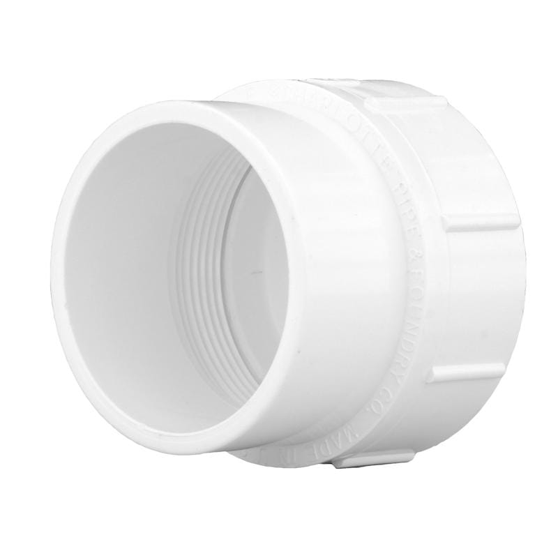 Charlotte Pipe PVC00105X1200 Schedule 40 4 in. Spigot FPT PVC Cleanout Adapter 1 pk