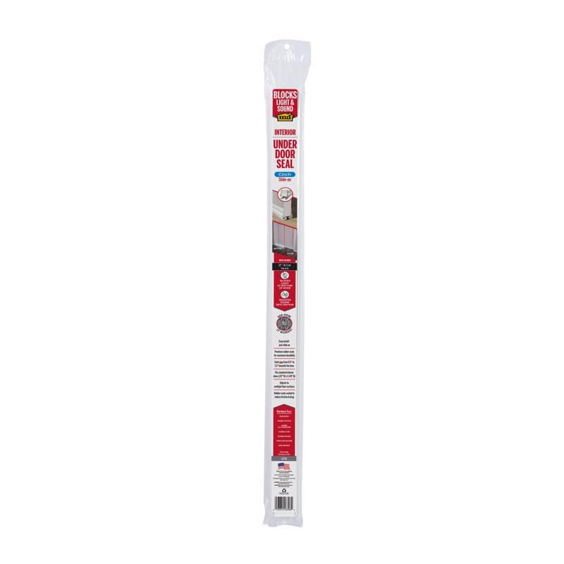 M-D Building Products 43398 CINCH White Vinyl Door Bottom For Doors 32 in. L X 1.38 in.