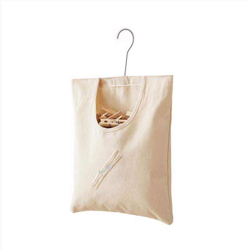 Zenna Home LT009ZH Beige Fabric Clothes Pin Bag