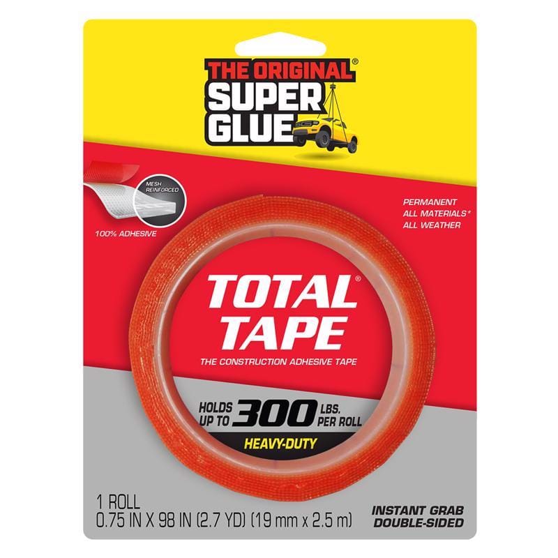 The Original Super Glue 11710506 Super Strong 98 in. L X 0.75 in. W Double-Sided Mounting Tape