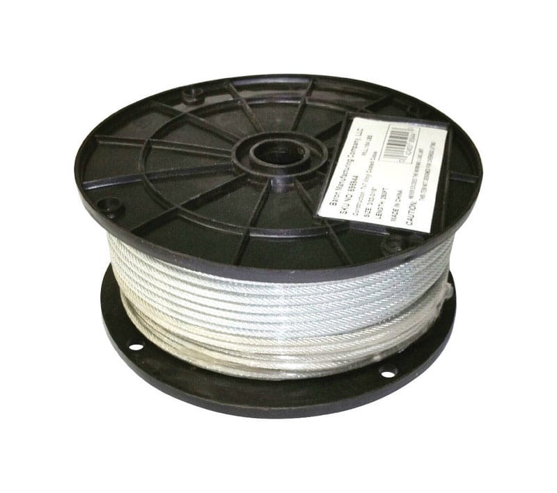 Baron 695944 3/32 in. D X 250 ft. L Clear Vinyl Galvanized Steel Aircraft Cable