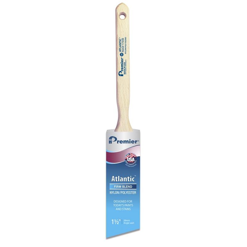Premier 17330 Atlantic 1-1/2 in. Firm Angle Paint Brush