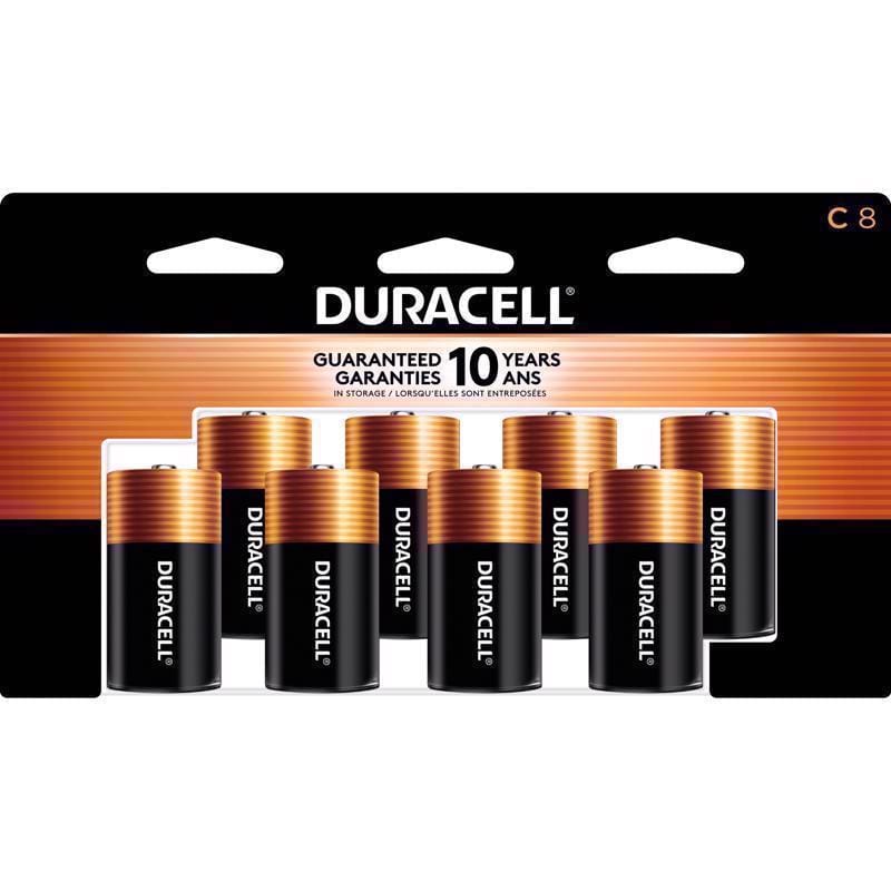 Duracell MN14R8DWZ0017 Coppertop C Alkaline Batteries 8 pk Carded