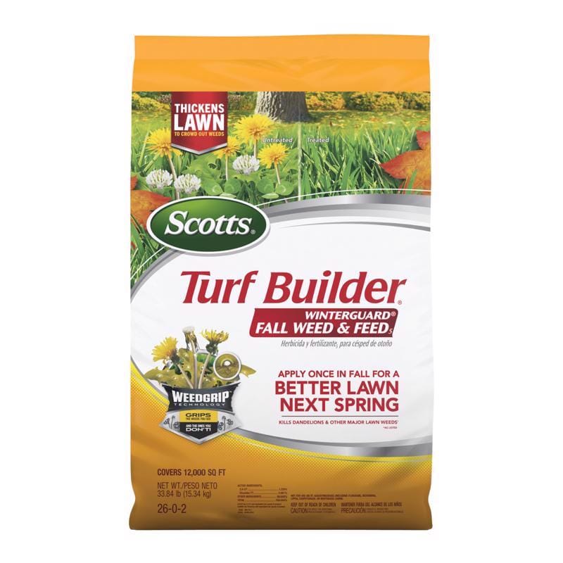 Scotts 22447 Turf Builder Weed & Feed Lawn Food For All Grasses 12000 sq ft